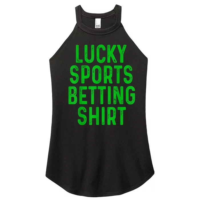 Retro Lucky Sports Betting Funny Gambling Gift Gambler Women’s Perfect Tri Rocker Tank