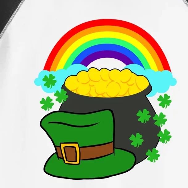 Rainbow Leprechaun St Patrick's Day Gift Meaningful Gift Toddler Fine Jersey T-Shirt