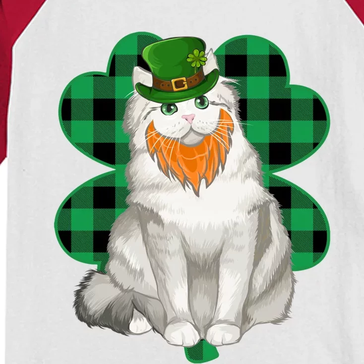 Ragamuffin Leprechaun St Patricks Day Lucky Clover Cool Gift Kids Colorblock Raglan Jersey