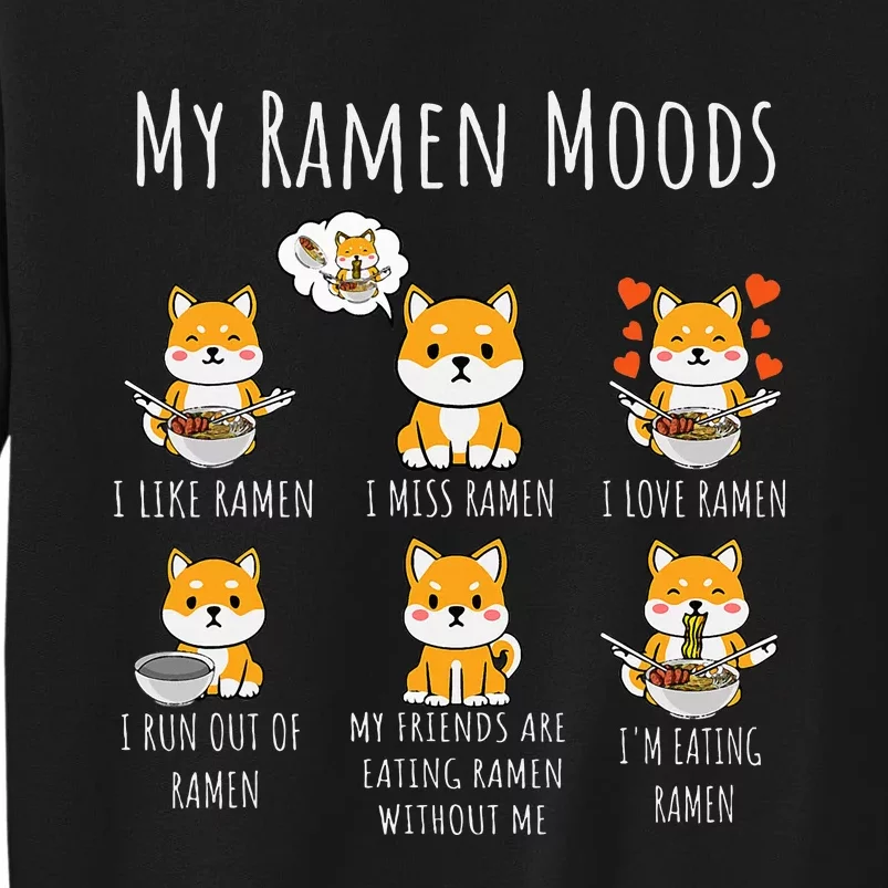 Ramen Lover Shiba Inu Dog Japanese Noodles Ramen Tall Sweatshirt