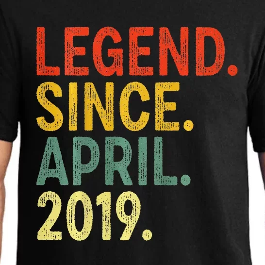 Retro Legend Since April 2019 4th Birthday Pajama Set