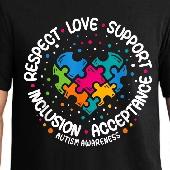 Autism Shirt Women Men Respect Love Support Autism Awareness Pajama Set