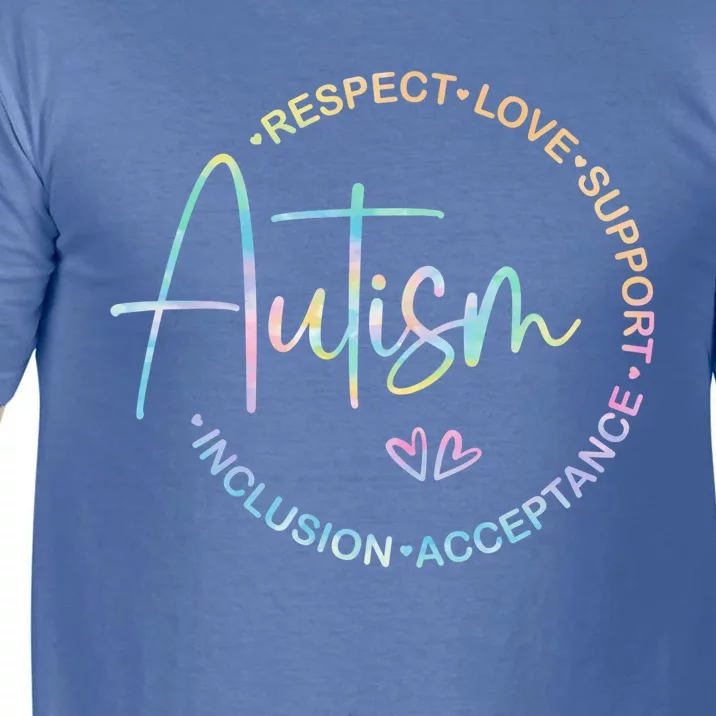 Respect Love Support Autism Awareness Month Meaningful Gift Comfort Colors T-Shirt