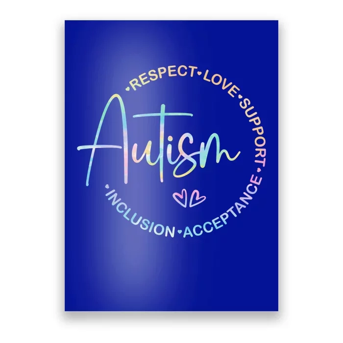 Respect Love Support Autism Awareness Month Meaningful Gift Poster