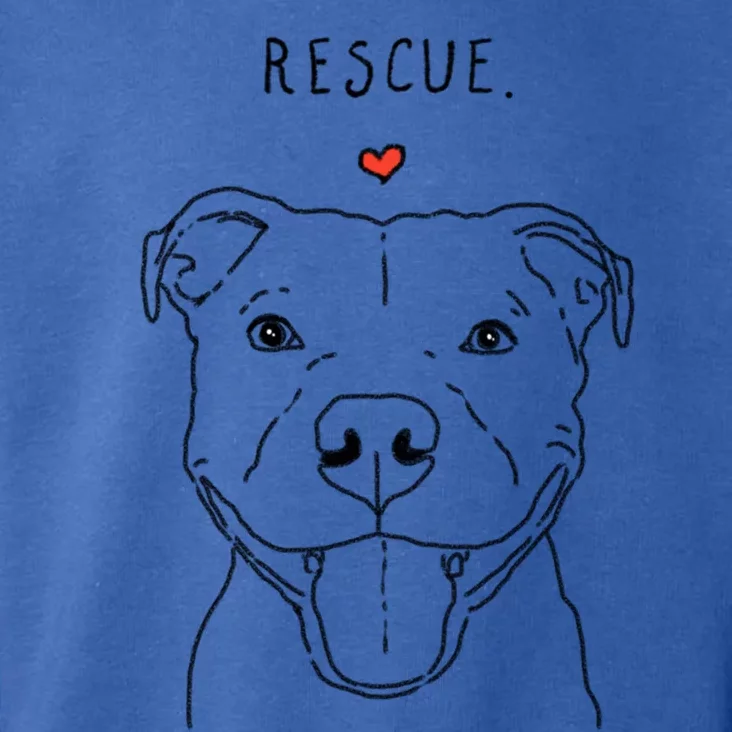 Rescue Love Smiling Pit Bull Pittie Pitbull Mom Dog Lover Great Gift Toddler Hoodie