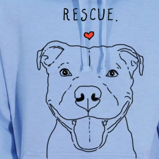 Rescue Love Smiling Pit Bull Pittie Pitbull Mom Dog Lover Great Gift Unisex Surf Hoodie