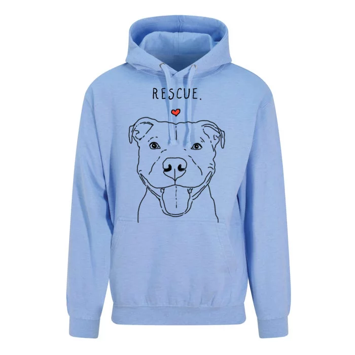 Rescue Love Smiling Pit Bull Pittie Pitbull Mom Dog Lover Great Gift Unisex Surf Hoodie