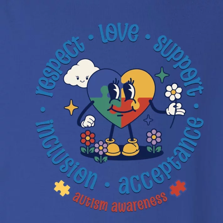 Respect Love Support Autism Awareness Month Gift Toddler Long Sleeve Shirt