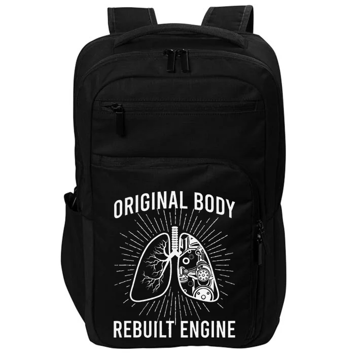 Rebuilt Lung Transplant Survivor Lung Transplant Recovery Impact Tech Backpack