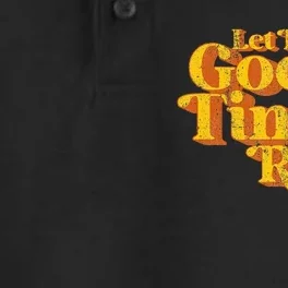 Retro Let The Good Times Roll Dry Zone Grid Performance Polo