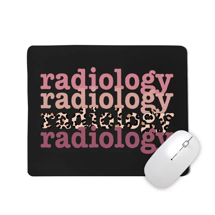 Radiology Leopard Technician Xray Tech Boho Nurse Men Women Mousepad