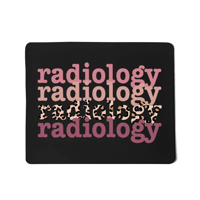 Radiology Leopard Technician Xray Tech Boho Nurse Men Women Mousepad