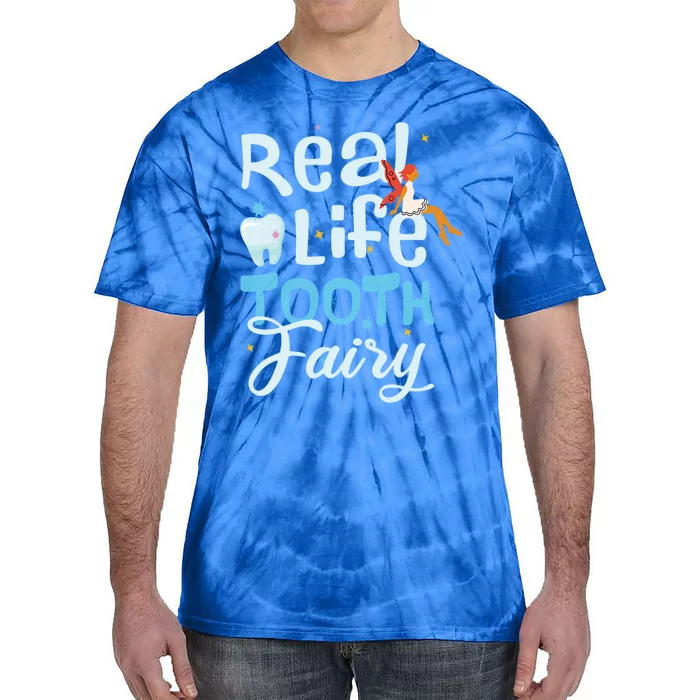 Real Life Tooth Fairy Tooth Teeth Cool Gift Tie-Dye T-Shirt