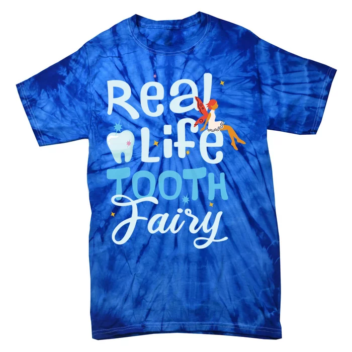 Real Life Tooth Fairy Tooth Teeth Cool Gift Tie-Dye T-Shirt