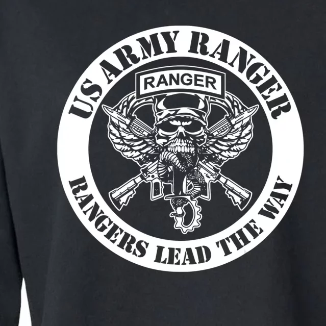 Rangers Lead The Way Us Army Ranger Veteran Cropped Pullover Crew