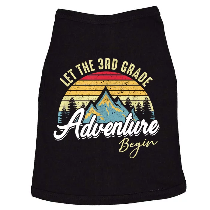 Retro Let The 3rd Grade Adventure Begin Fourth Grade Teacher Doggie Tank