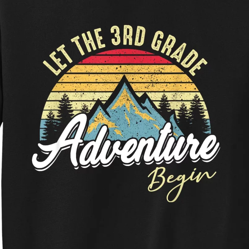 Retro Let The 3rd Grade Adventure Begin Fourth Grade Teacher Sweatshirt