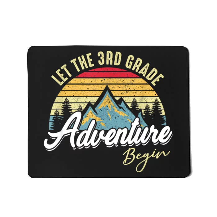 Retro Let The 3rd Grade Adventure Begin Fourth Grade Teacher Mousepad