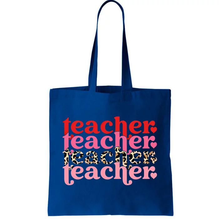 Retro Leopard Teacher Eletary School Great Gift Tote Bag