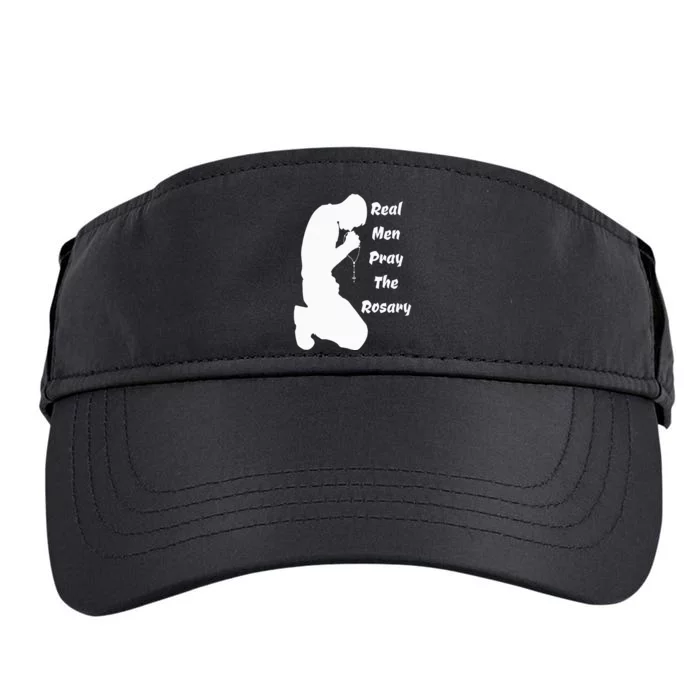 Real Like To Pray The Rosary Kneeling Man Praying Image Adult Drive Performance Visor