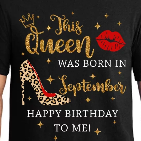 Red Lips This Queen Was Born In September Born In September Great Gift Pajama Set