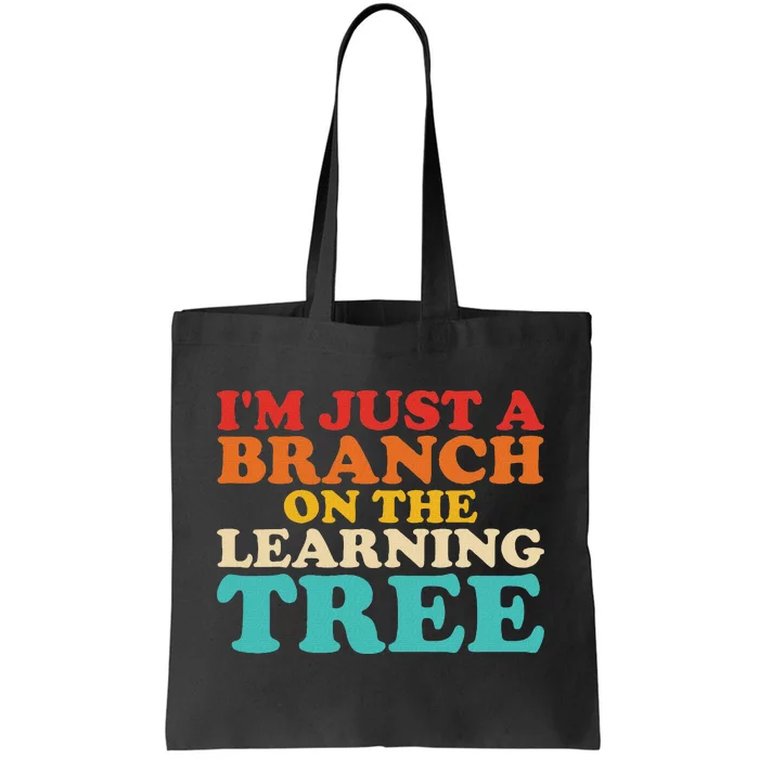 Retro Learning Tree Branch Design Tote Bag