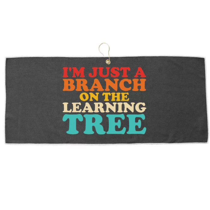 Retro Learning Tree Branch Design Large Microfiber Waffle Golf Towel