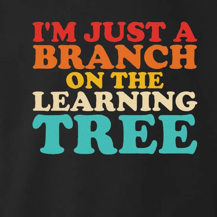 Retro Learning Tree Branch Design Toddler Hoodie