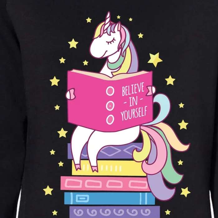 Reading Library Unicorn Read Books Lover Reader Gift Womens California Wash Sweatshirt