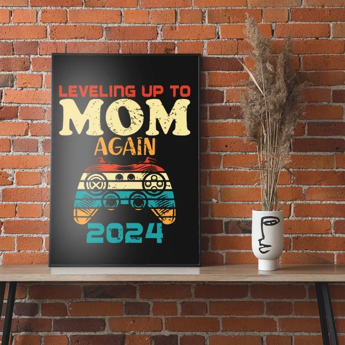 Retro Leveling Up To Mom Again 2024 Promoted To Mommy Poster