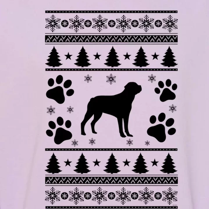 Rottweiler Lovers Ugly Christmas Gift Garment-Dyed Sweatshirt