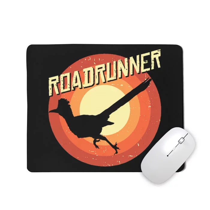 Roadrunner Lover Vintage Distressed Retro Mousepad