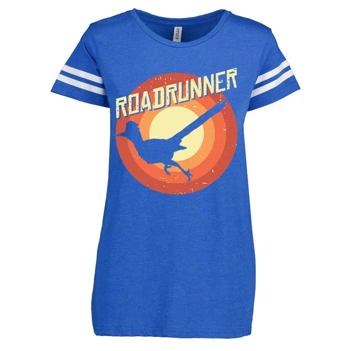 Roadrunner Lover Vintage Distressed Retro Enza Ladies Jersey Football T-Shirt