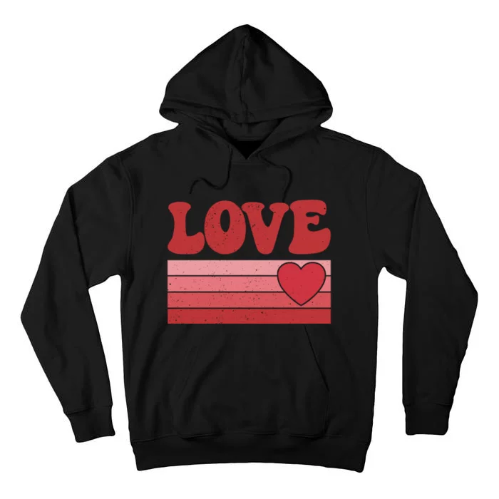 Retro Love Valentine's Day Tall Hoodie