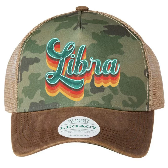 Retro Libra Vintage Retro Style Libra Zodiac Meaningful Gift Legacy Tie Dye Trucker Hat