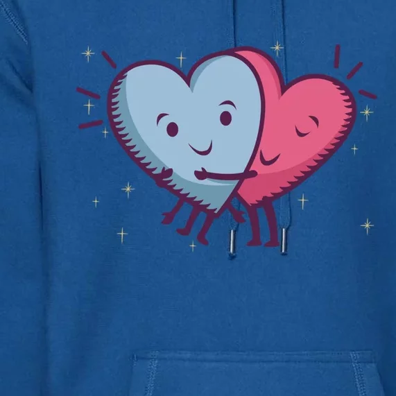 Rotic Loving Valentine's Day Hearts For Lovers Gift Premium Hoodie