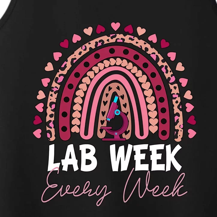 Rainbow Lab Week Every Week Heart Rainbow Lab Tech Medical Lab Scientist Performance Tank