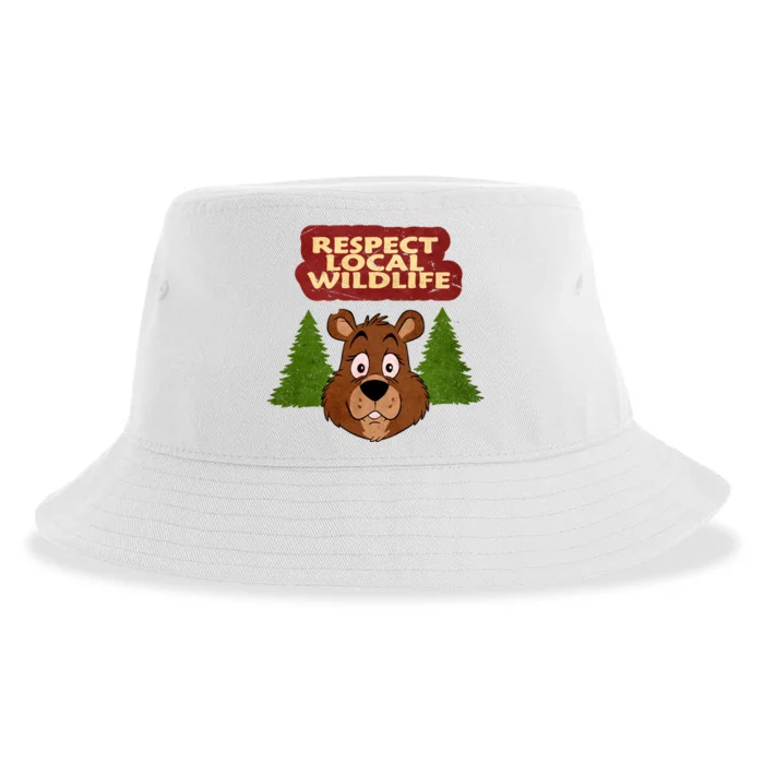 Respect Local Wildlife Sustainable Bucket Hat