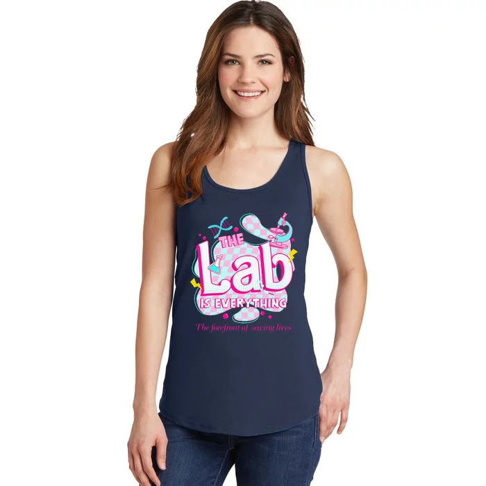 Retro Lab Week 2024 Medical Lab Tech Team Patient Care Tech Ladies Essential Tank