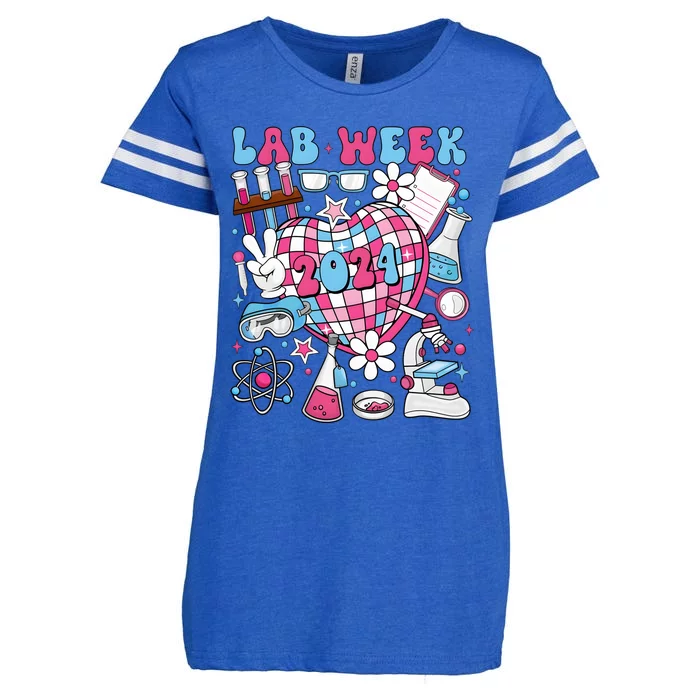 Retro Lab Week 2024 Medical Laboratory Enza Ladies Jersey Football T-Shirt