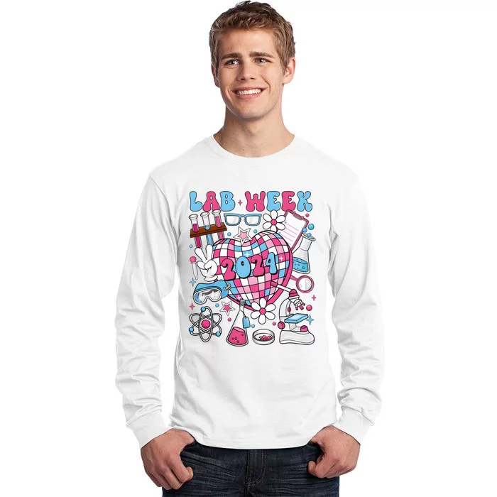 Retro Lab Week 2024 Medical Laboratory Tall Long Sleeve T-Shirt