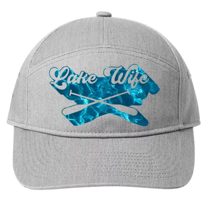 Retro Lake Wife Cute Bachelorette Party 7-Panel Snapback Hat