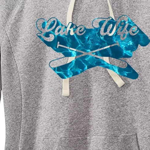 Retro Lake Wife Cute Bachelorette Party Women's Fleece Hoodie