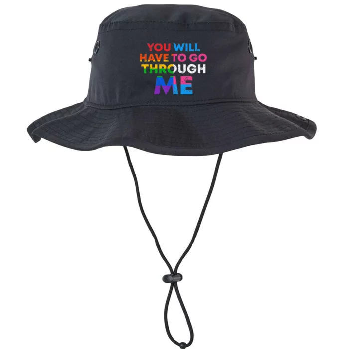 Retro Lgbtq+You Will Have To Go Through Me Legacy Cool Fit Booney Bucket Hat