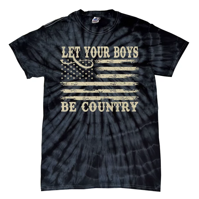 Retro Let Your Boy Be Country Tie-Dye T-Shirt