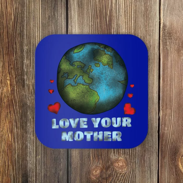 Retro Love Your Mother Save Planet Hour Day Earth Gift Coaster