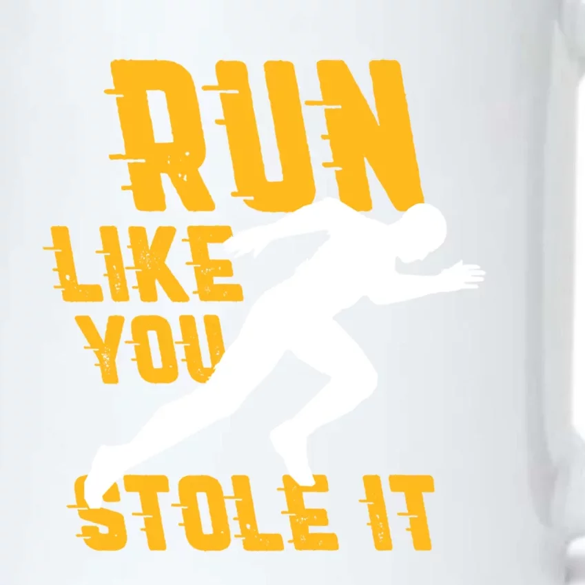 Run Like You Stole It Funny Running Jogging Workout Fitness Gift Black Color Changing Mug