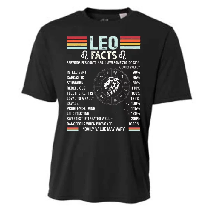 Retro Leo Zodiac Sign Astrology July August Birthday Leo Cooling Performance Crew T-Shirt