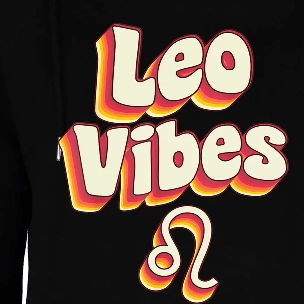 Retro Leo Zodiac Sign astrology July August Birthday Leo Womens Funnel Neck Pullover Hood