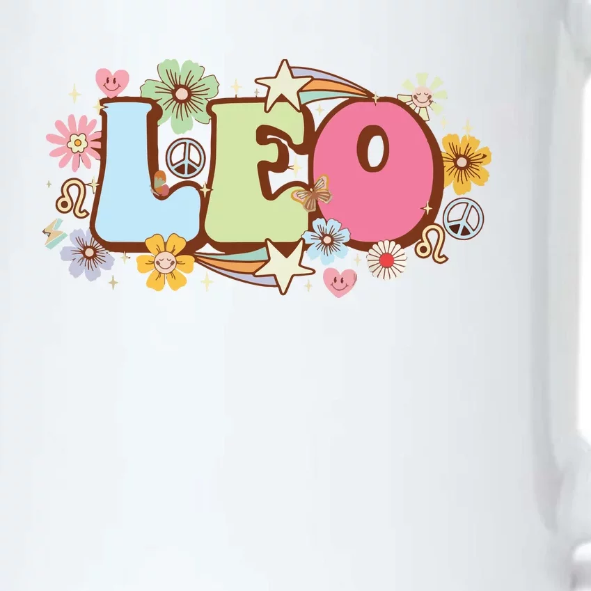 Retro Leo Zodiac Sign Astrology July August Birthday Leo Black Color Changing Mug